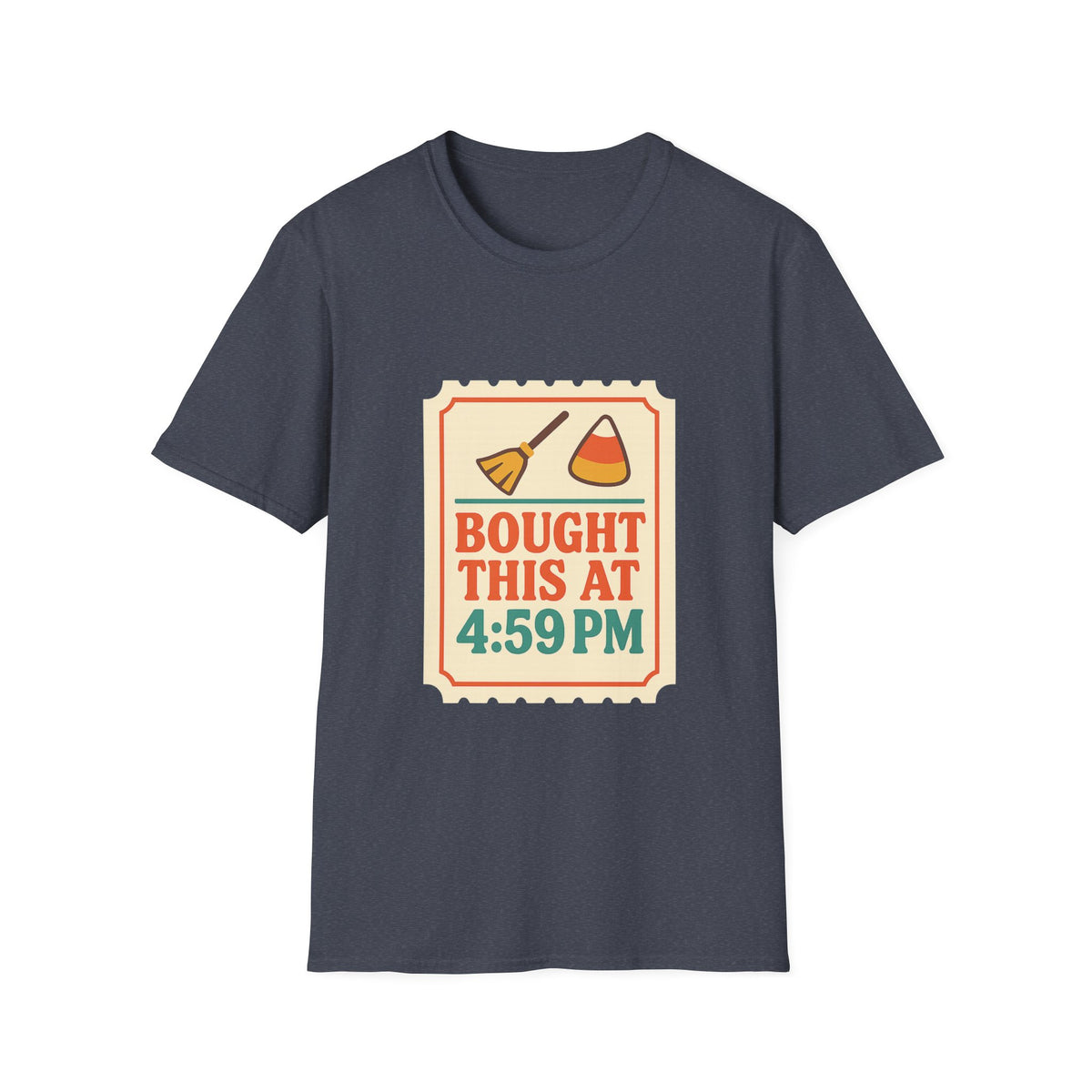 T-Shirt — "Bought This At 4:59 PM" Retro Grocery Sticker Design - Trending Now - October 2026