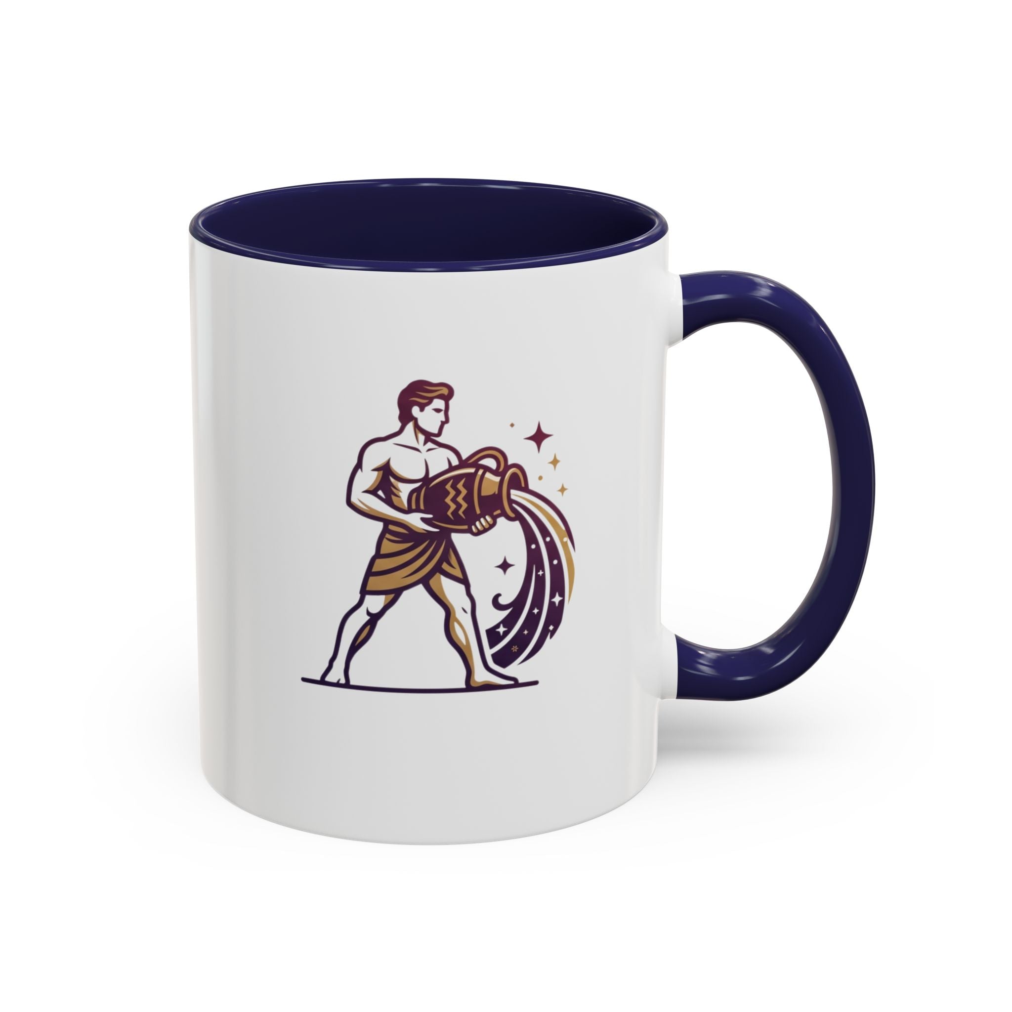 Aquarius Zodiac Coffee Mug — Water Bearer Astrology Gift