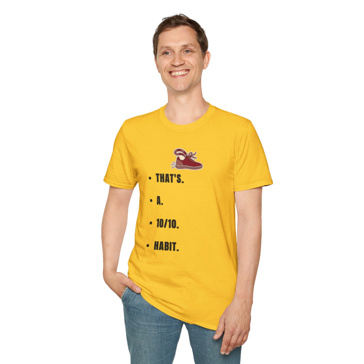 T-Shirt — Minimal 'That's a Habit' Sneaker Graphic Tee - Trending Now - September 2026
