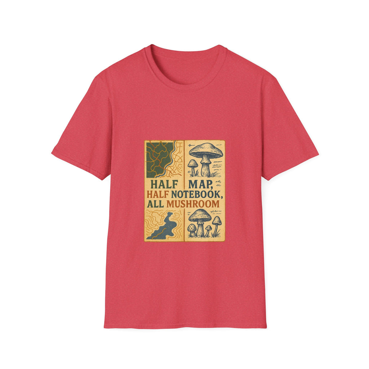 Mushroom Field Guide T-Shirt – Vintage “Half Map, Half Notebook, All Mushroom” Design - Trending Now - October 2026