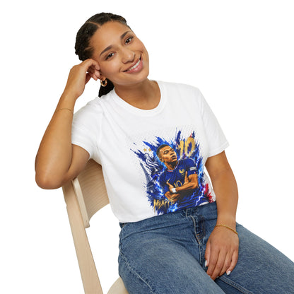 France Mbappé Soccer T-Shirt — #10 Blue Action Portrait Tee