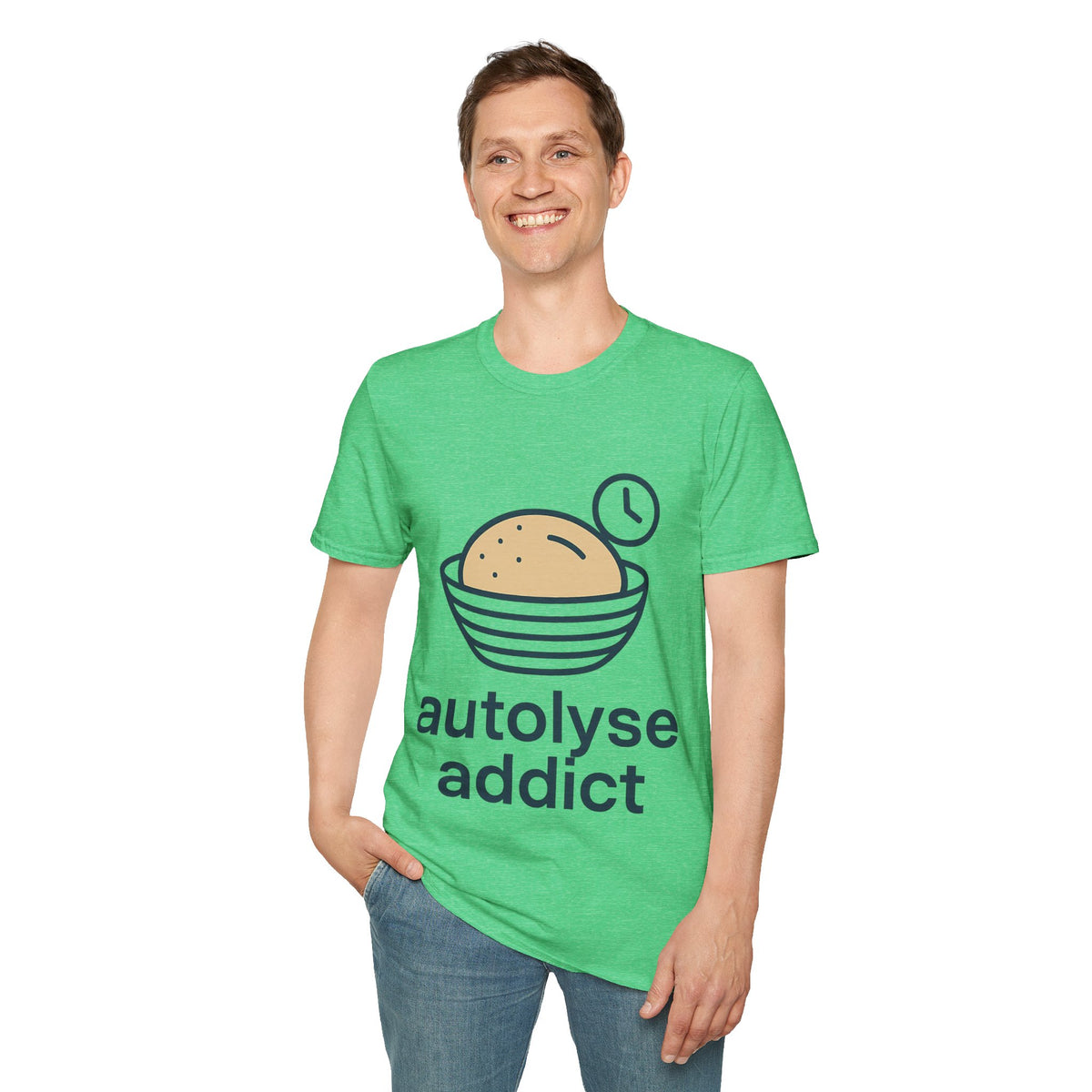 "Autolyse Addict" Funny Sourdough Baking Tee - Cute Bread Maker Pastry White T-Shirt - Trending Now - September 2026