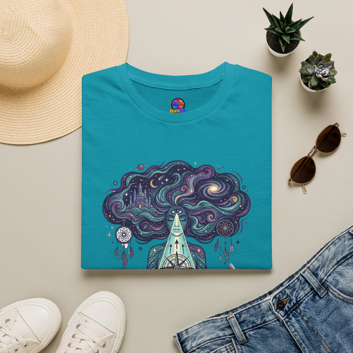 Pisces Zodiac Meditative Pisces T‑Shirt — 'Guided by dreams, ruled by intuition' Zodiac Tee