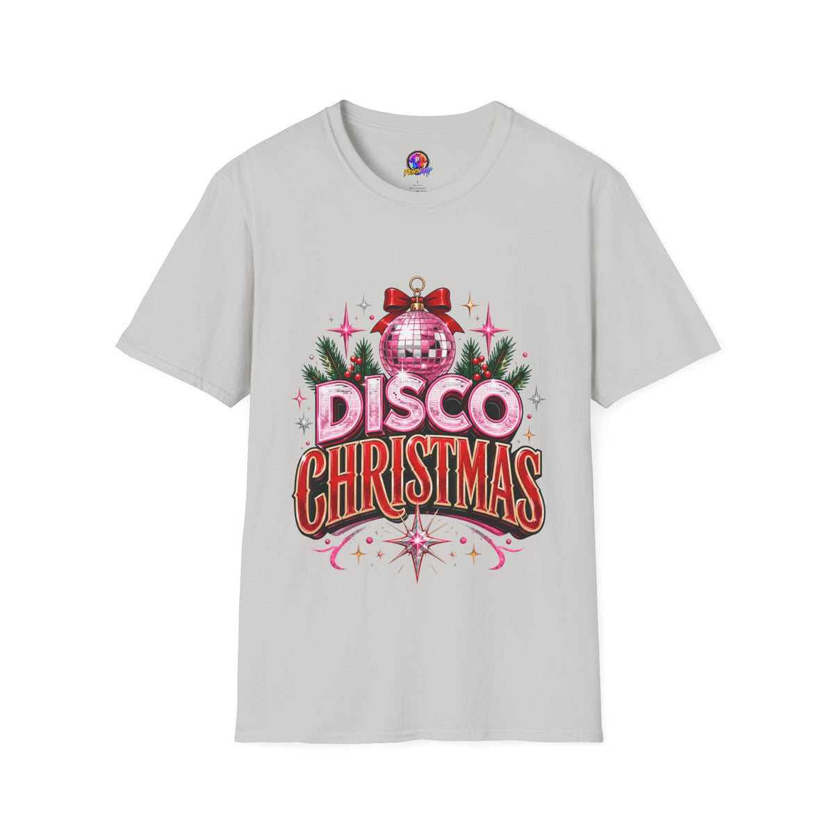 Disco Christmas T-Shirt — Retro Glitter Ornament Holiday Tee