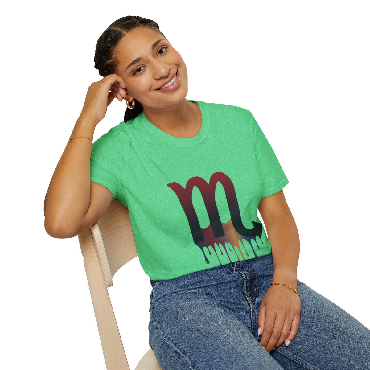 Scorpio Drip Symbol T-Shirt — Zodiac Scorpion Astrology Tee