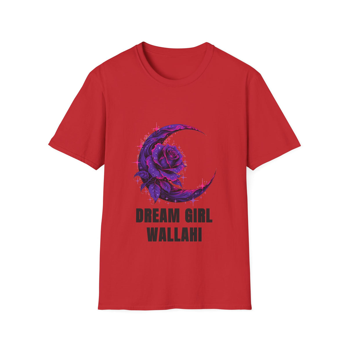Dream Girl Wallahi Crescent Moon T-Shirt - Floral Celestial Graphic Tee - Trending Now - September 2026