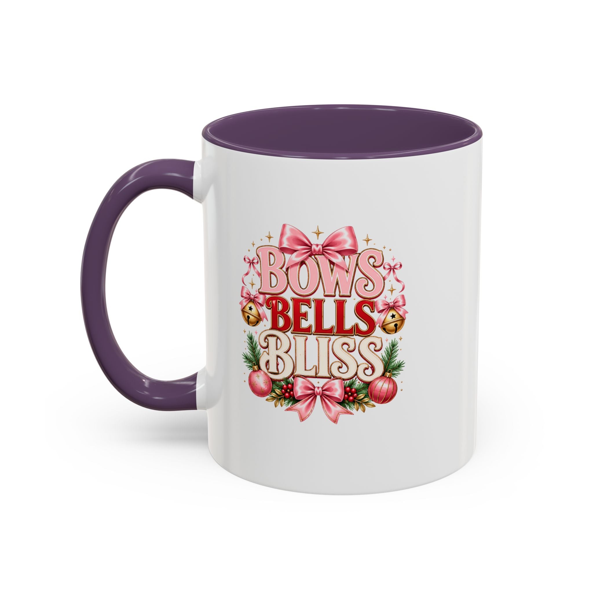 Bows Bells Bliss Christmas Accent Coffee Mug
