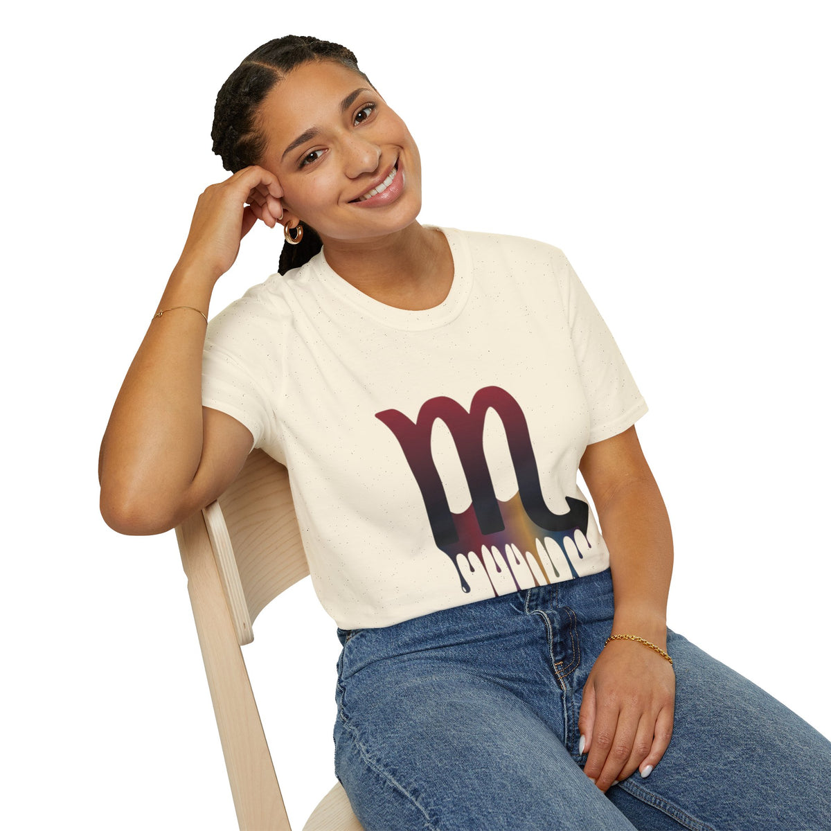 Scorpio Drip Symbol T-Shirt — Zodiac Scorpion Astrology Tee