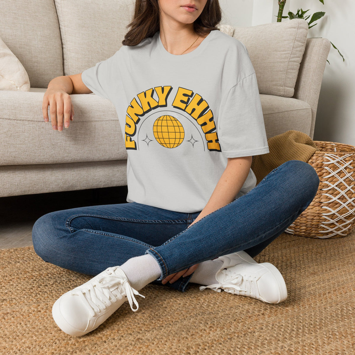 Funky Ehhh T-Shirt — Retro Yellow Disco Graphic Tee - Trending Now - August 2026