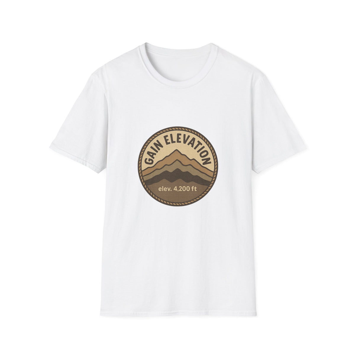 Mountain Elevation Badge T‑Shirt — Vintage Outdoor Adventure Tee - Trending Now - August 2026
