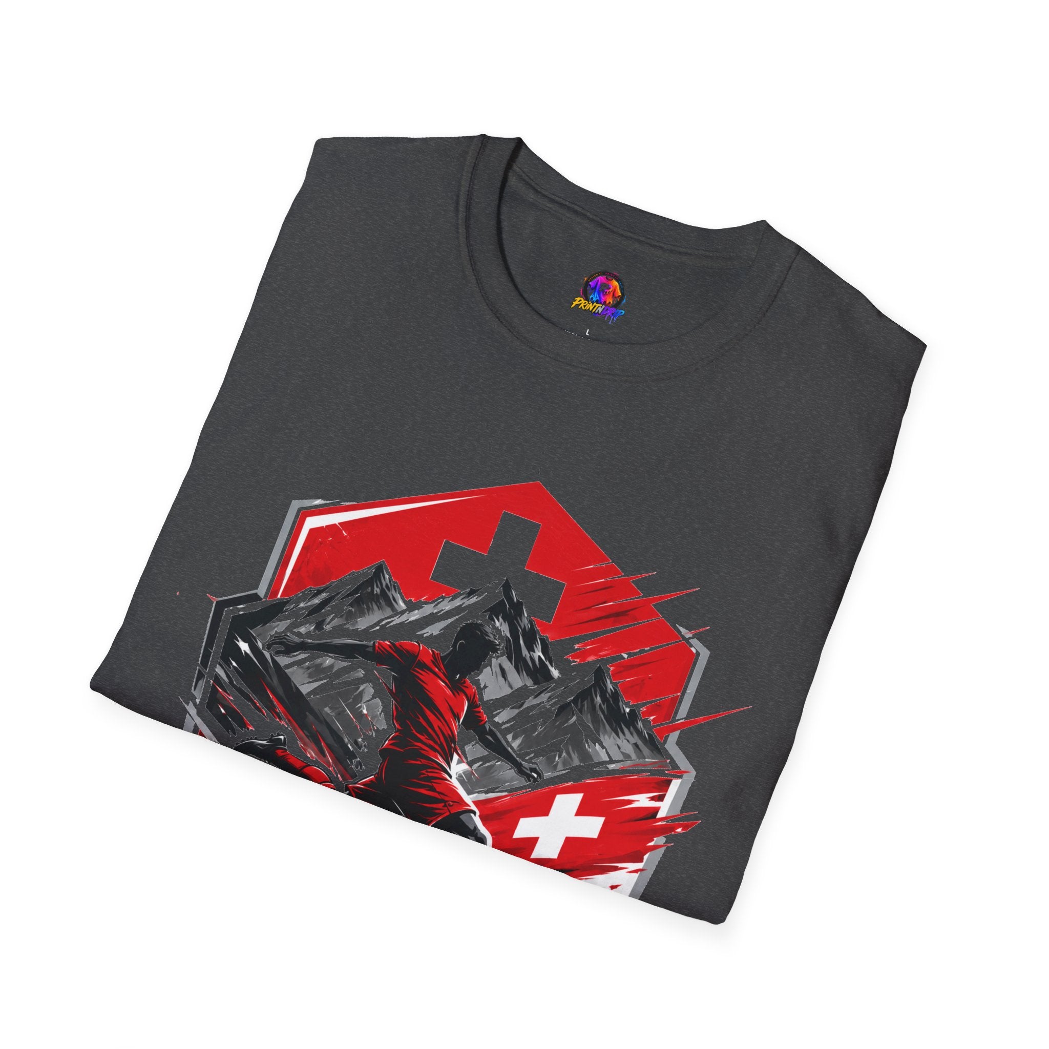 Switzerland Alpine Strike T‑Shirt – Swiss Mountain Ski & Snowboard Graphic