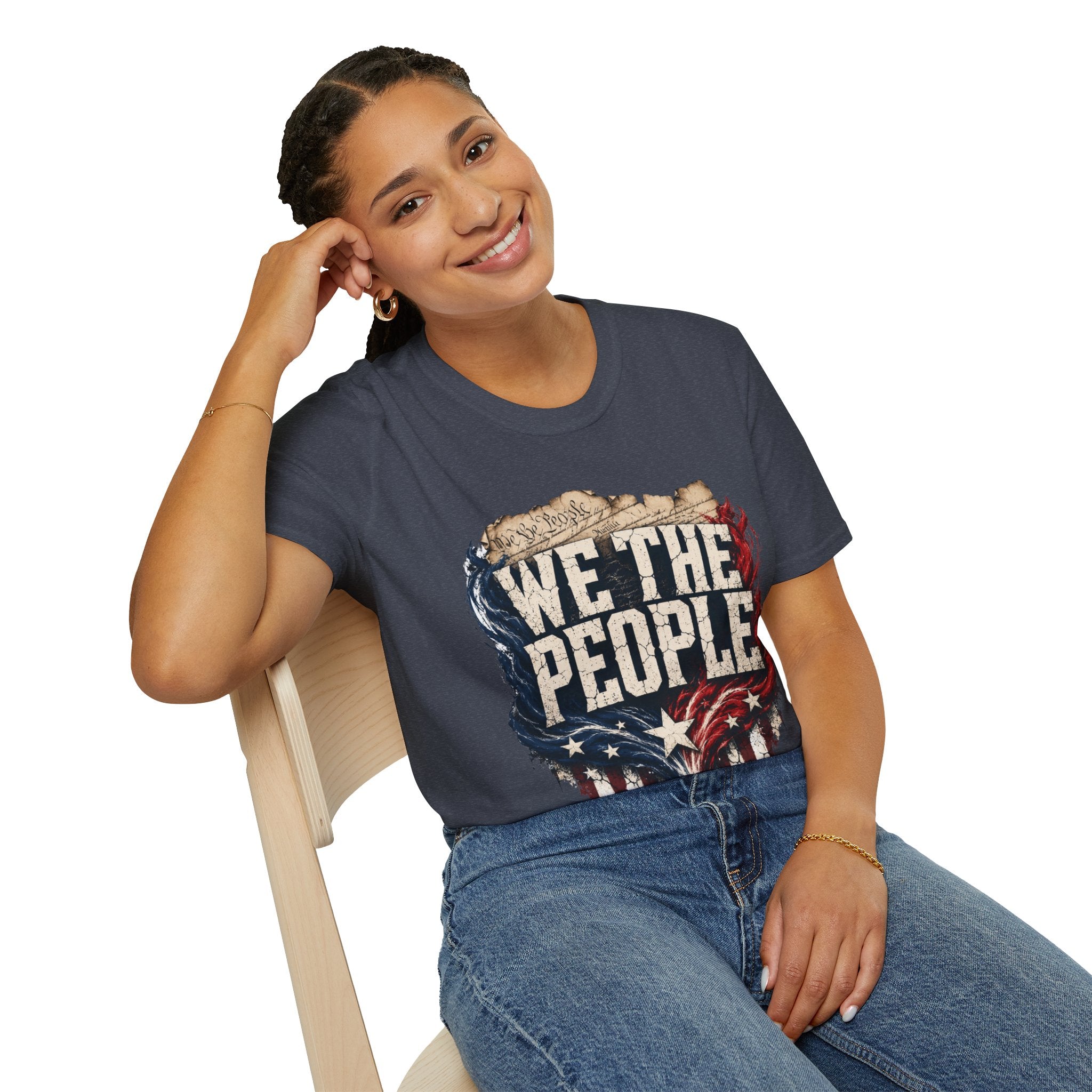 We The People T‑Shirt — Patriotic Americana Tee with ‘We The People’ Design