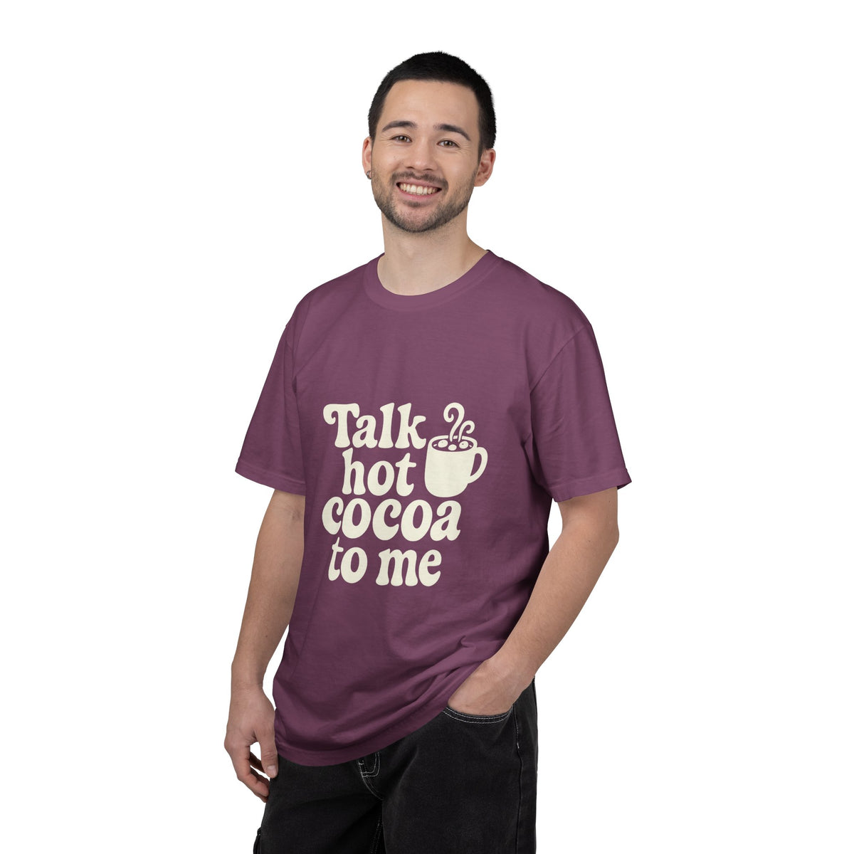 Talk Hot Cocoa To Me Tee - Funny Winter Mug Graphic T-Shirt - Trending Now - October 2026