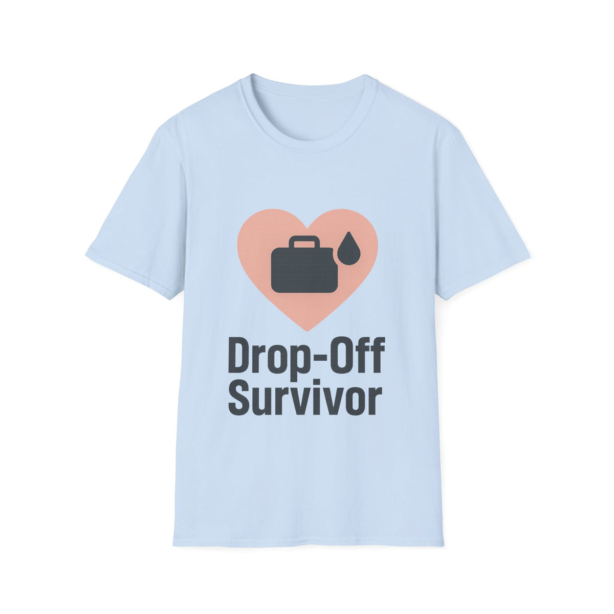 Drop-Off Survivor T-Shirt — Heart & Inkjet Printer Rescue Tee - Trending Now - August 2026