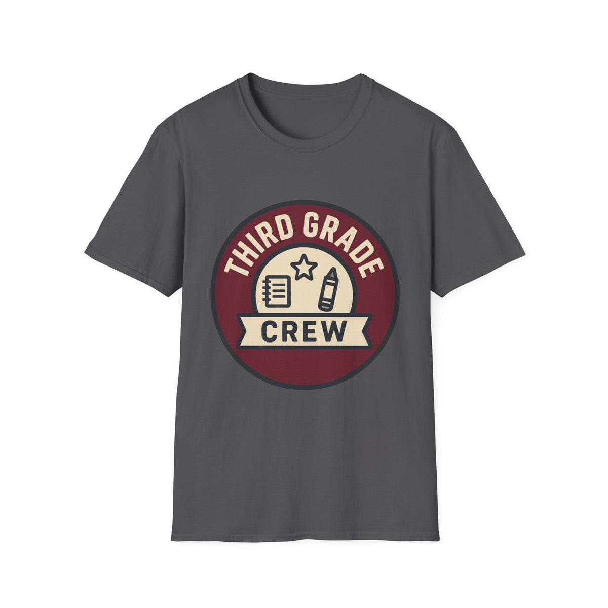 Third Grade Crew T-Shirt — Retro School Teacher & Student Tee - Trending Now - August 2026