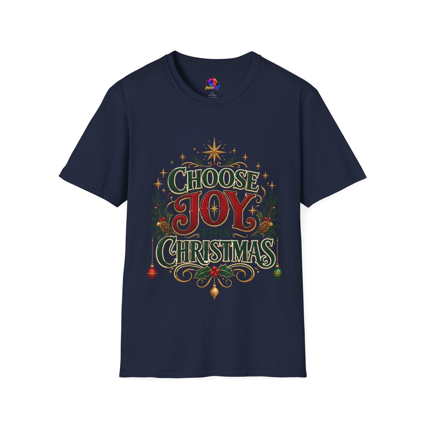 Choose Joy This Christmas T-Shirt — Festive Holiday Graphic Tee