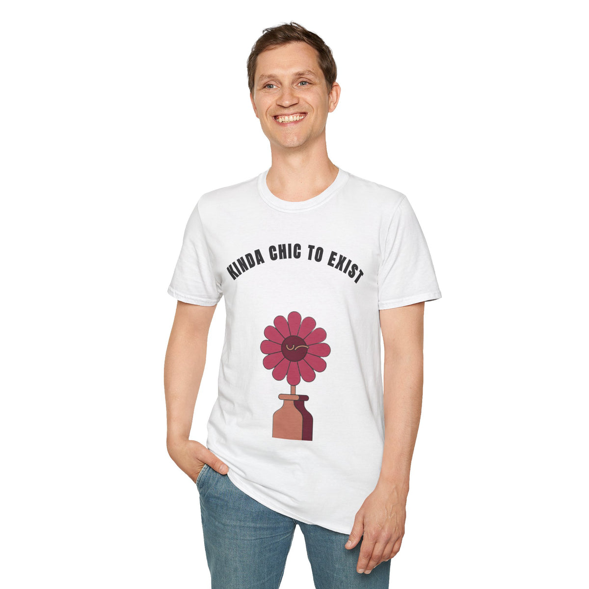 Chic to Exist T-Shirt — Floral Minimalist Graphic Tee for Stylish Everyday Wear - Trending Now - September 2026