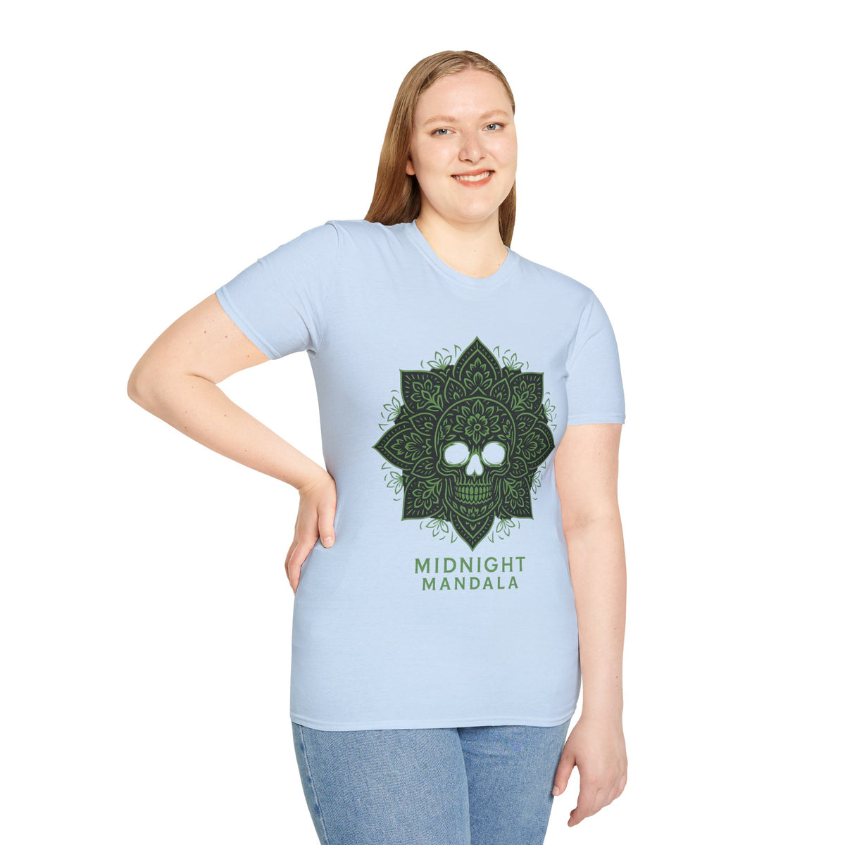 Mandala Skull T-Shirt — Midnight Mandala Floral Skull Tee - Trending Now - August 2026