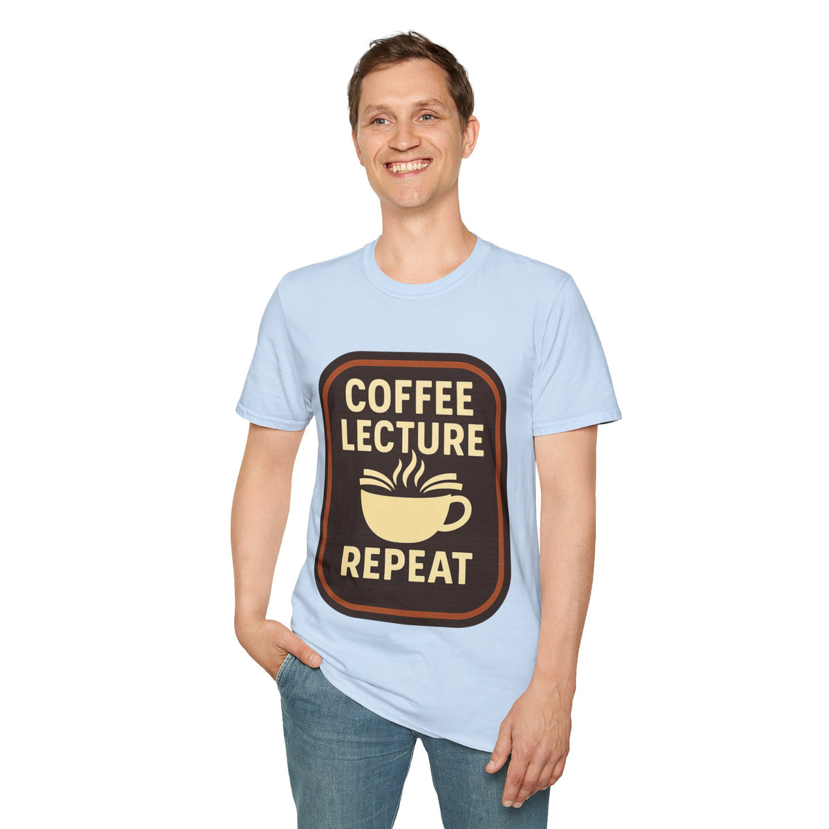 Coffee Lecture Repeat T‑Shirt — Funny Professor Coffee Tee for Teachers & Students - Trending Now - August 2026