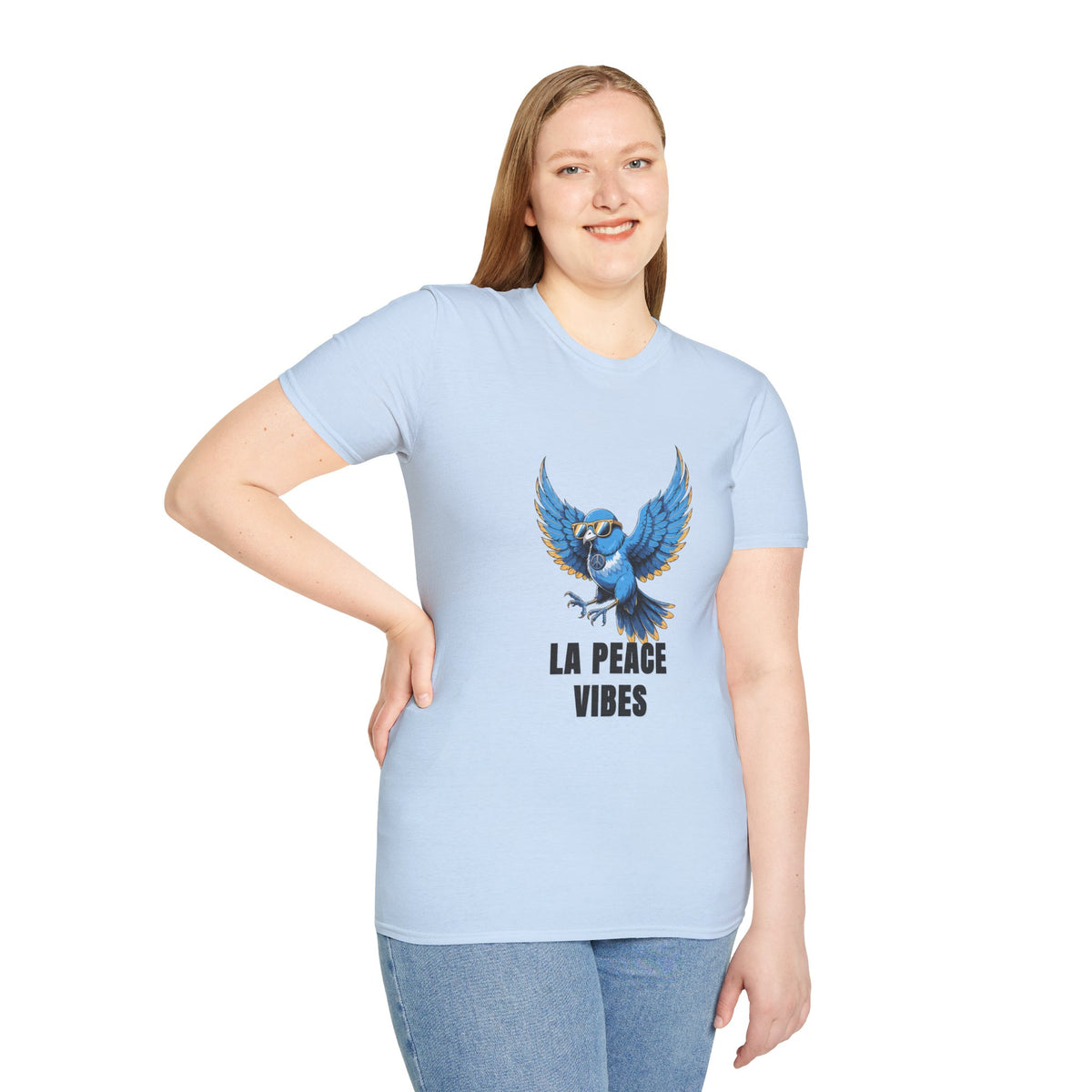 Peace Vibes Blue Parrot T-Shirt - Trending Now - August 2026