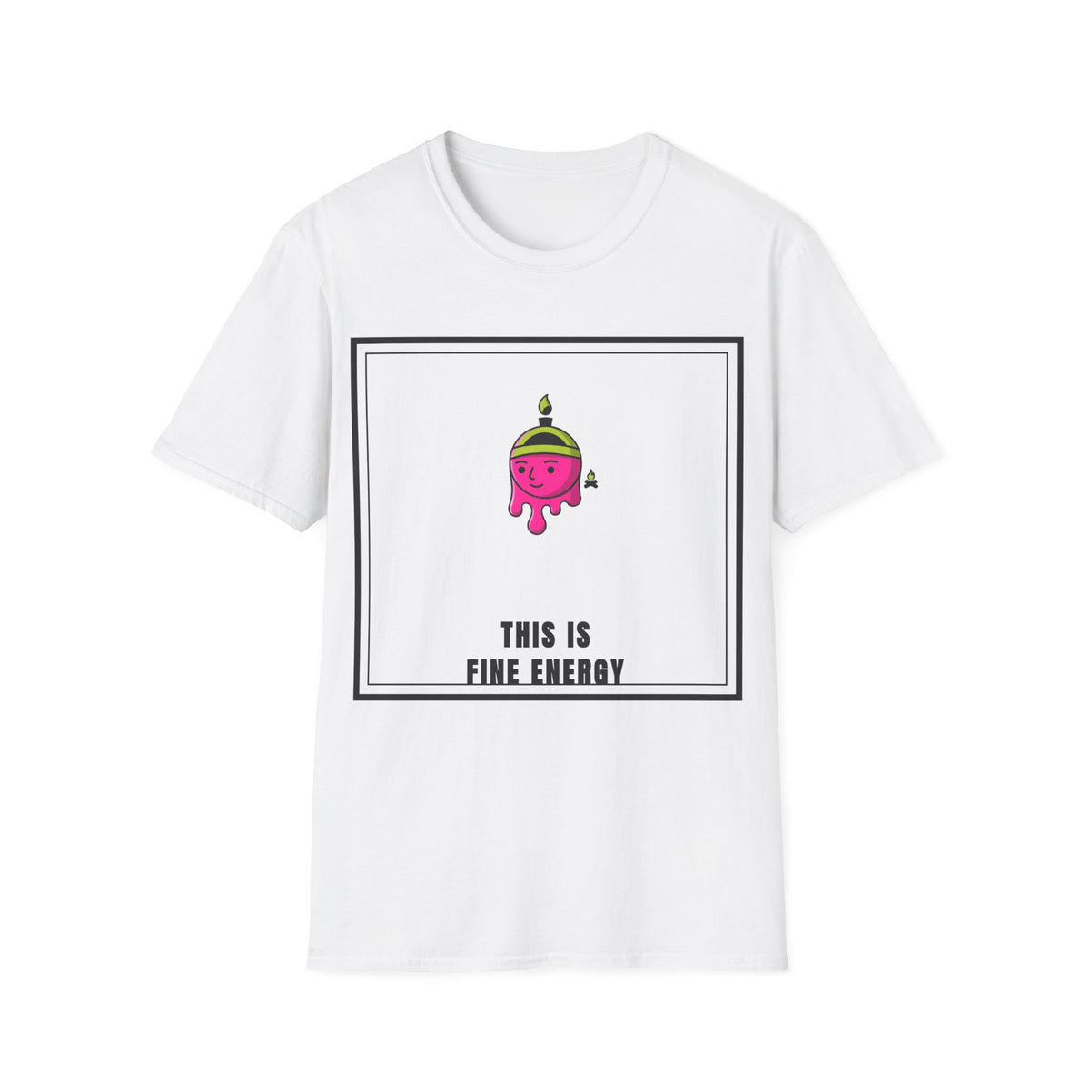 This Is Fine Energy T‑Shirt — Cute Pink Character Graphic Tee - Trending Now - September 2026