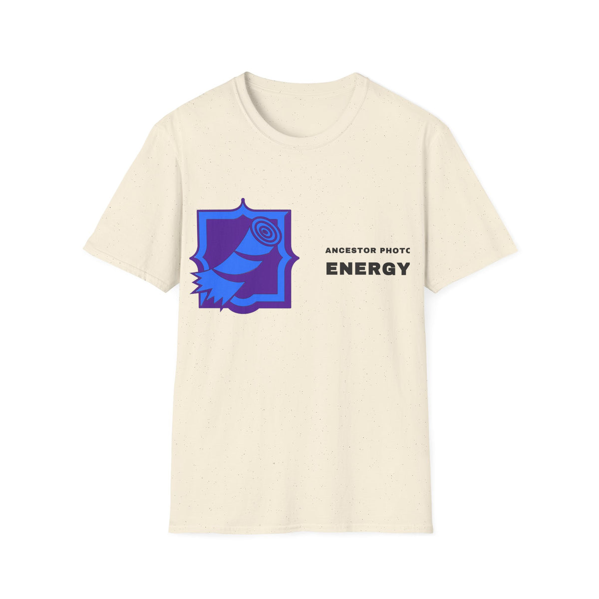 Rose Shield T-Shirt — Abstract Blue Rose Graphic Tee (Accent Text: 'ENERGY') - Trending Now - September 2026