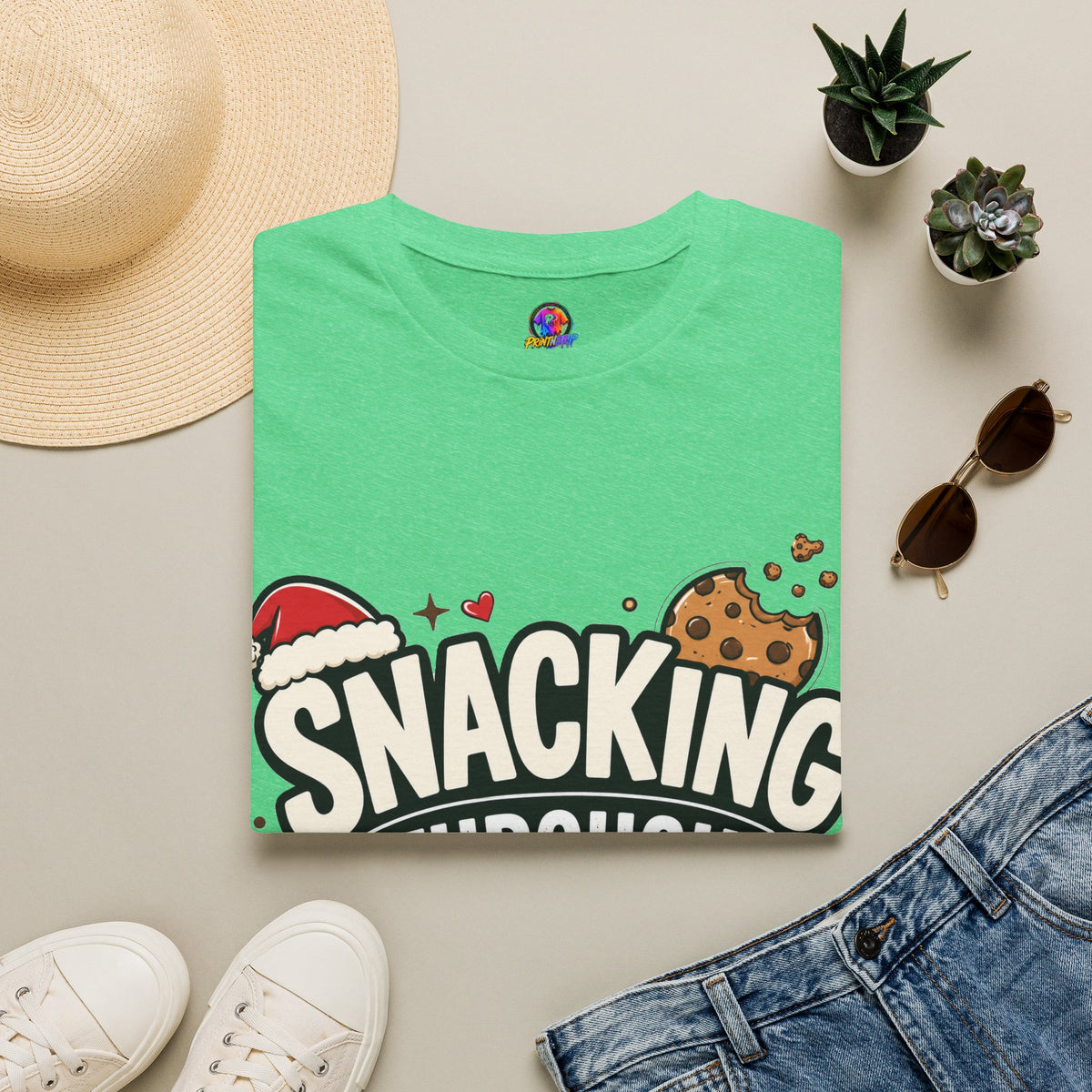 Snacking Through Christmas T-Shirt — Funny Holiday Cookie Tee
