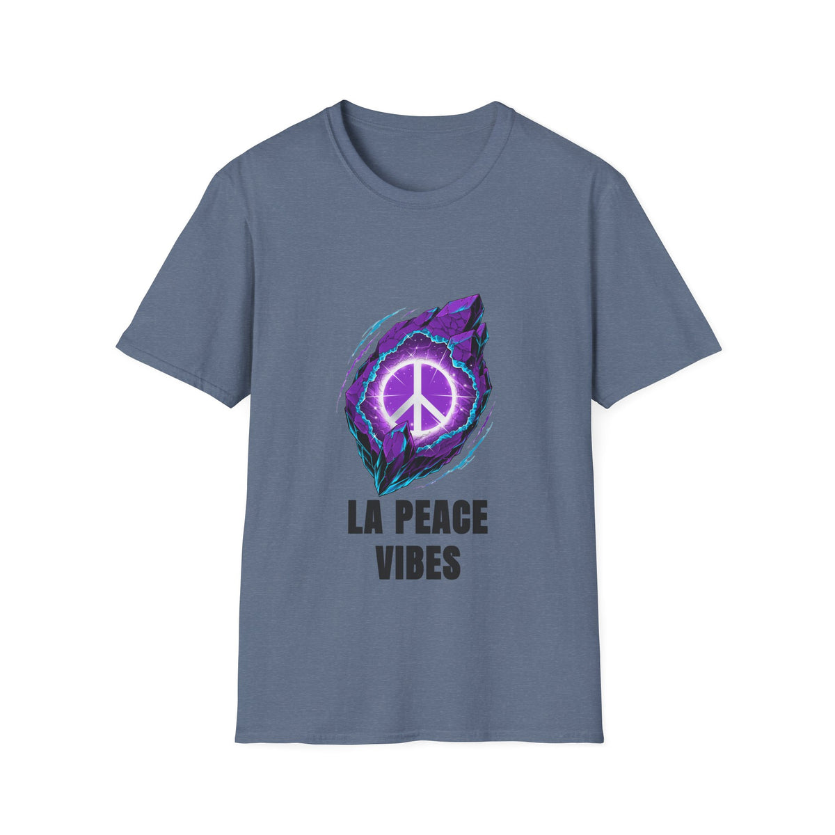 Peace Vibes T-Shirt — Purple Neon Peace Sign Graphic - Trending Now - August 2026