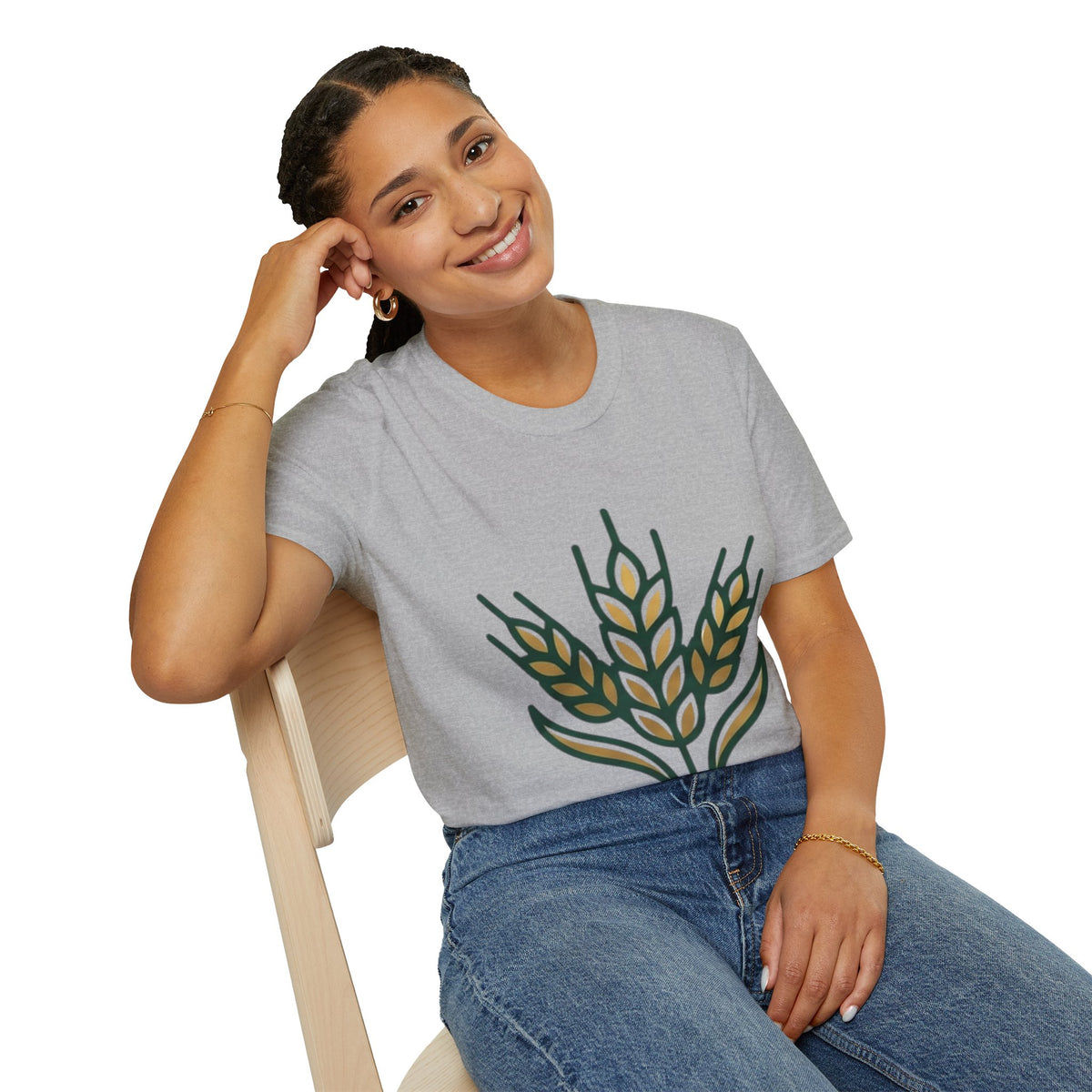 Virgo Zodiac Wheat Graphic T-Shirt
