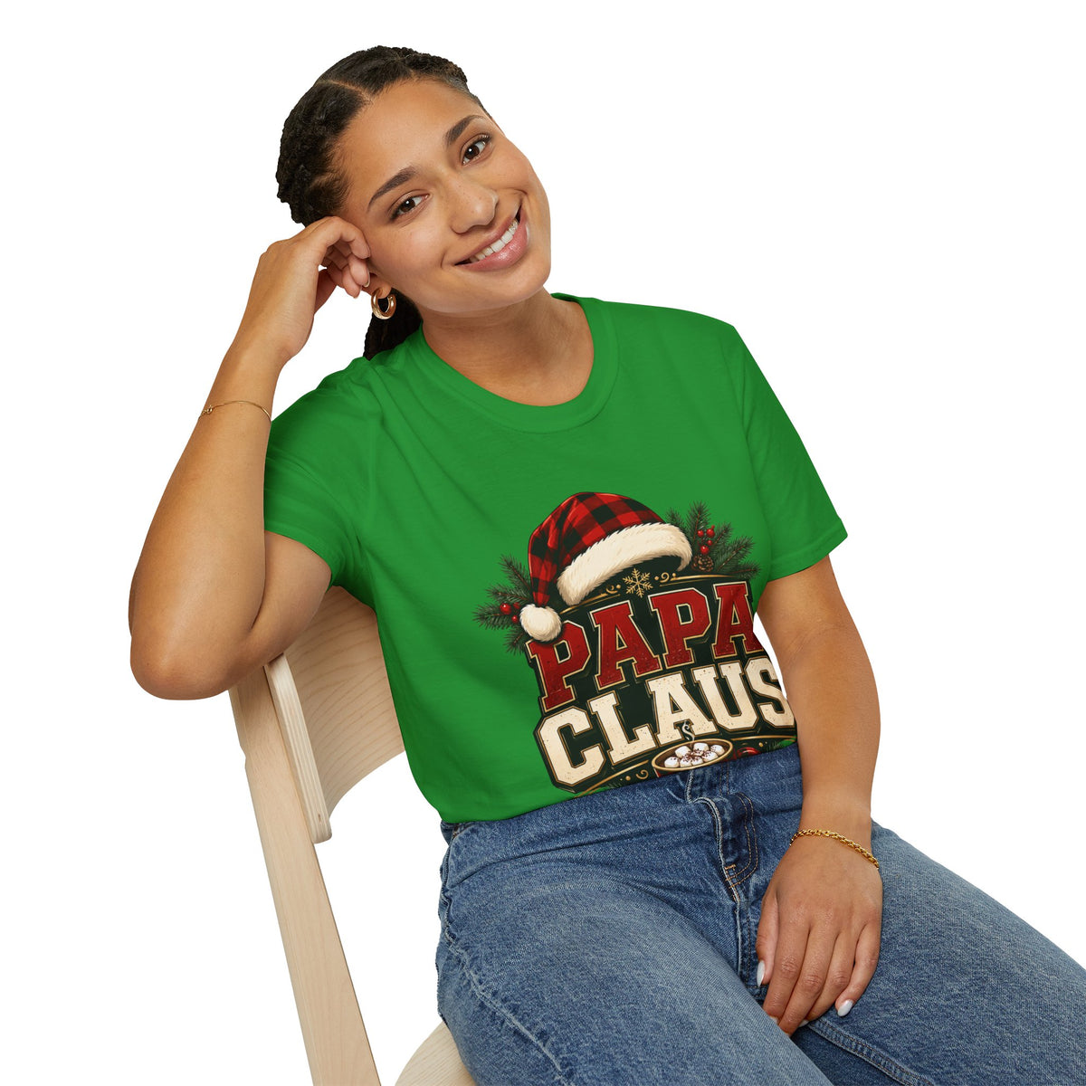 Papa Claus T-Shirt — Festive Holiday Dad Christmas Tee