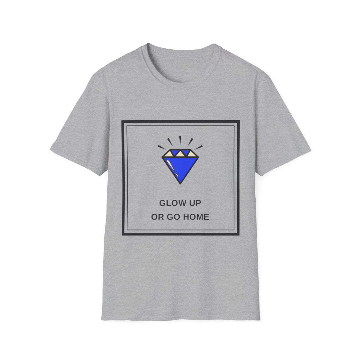 Graphic Tee — "Glow Up or Go Home" Diamond Design - Trending Now - August 2026