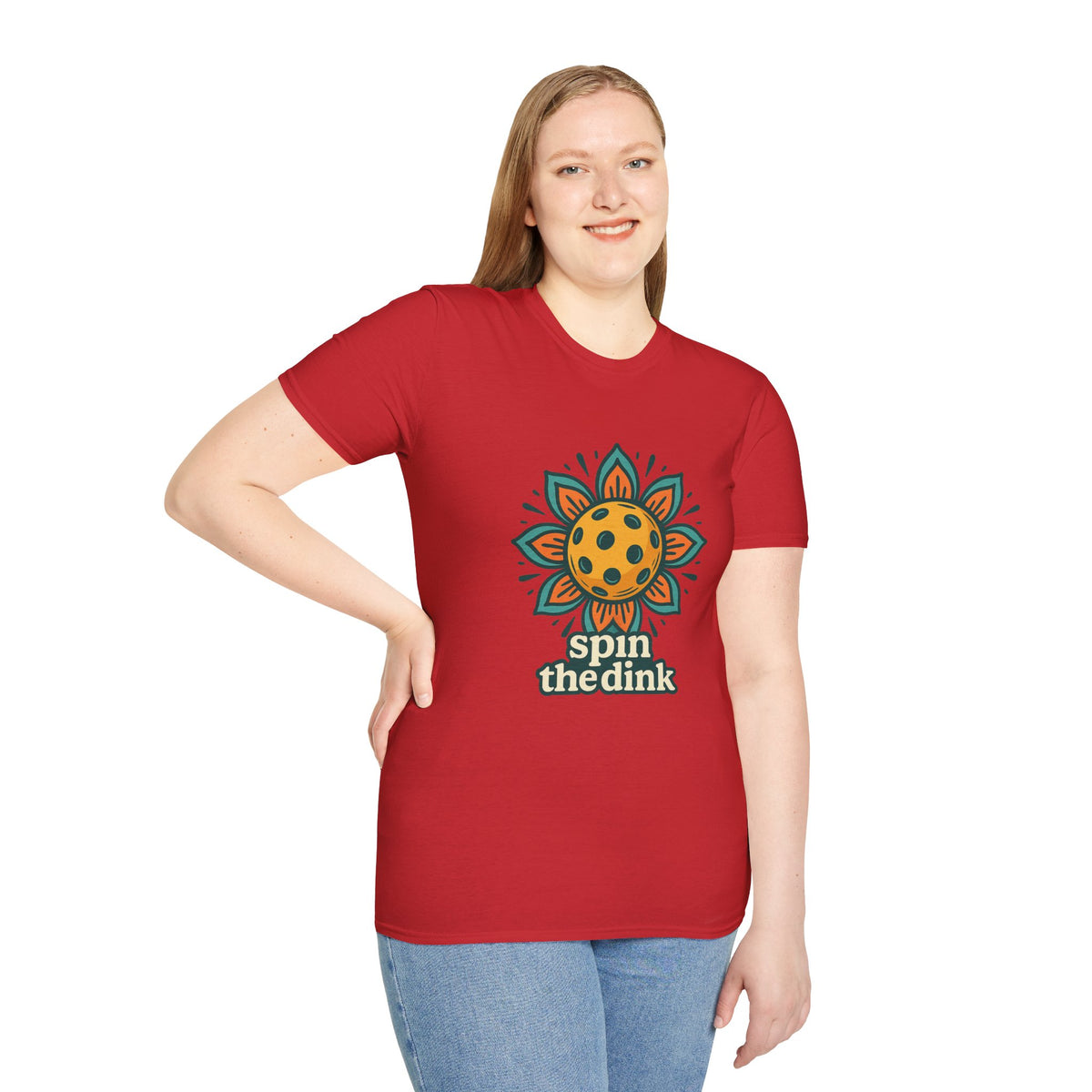 T-Shirt — 'Spin the Dink' Sunflower Paddle Tennis Graphic Tee - Trending Now - August 2026