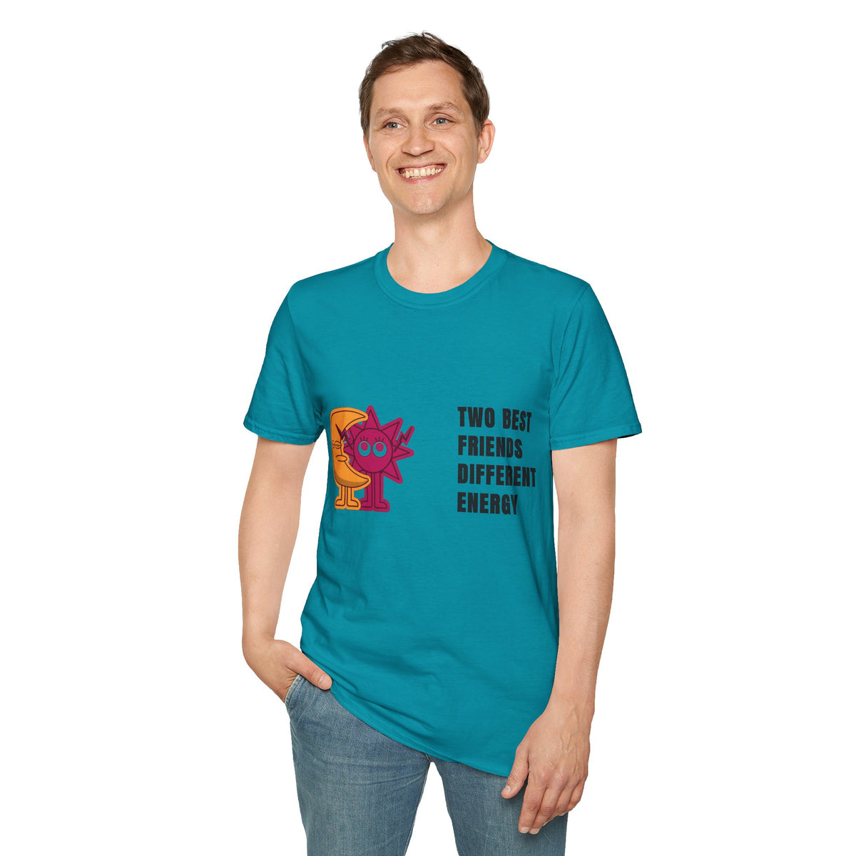 Two Best Friends Different Energy T-Shirt — Cute Cartoon Cat Duo Tee - Trending Now - September 2026