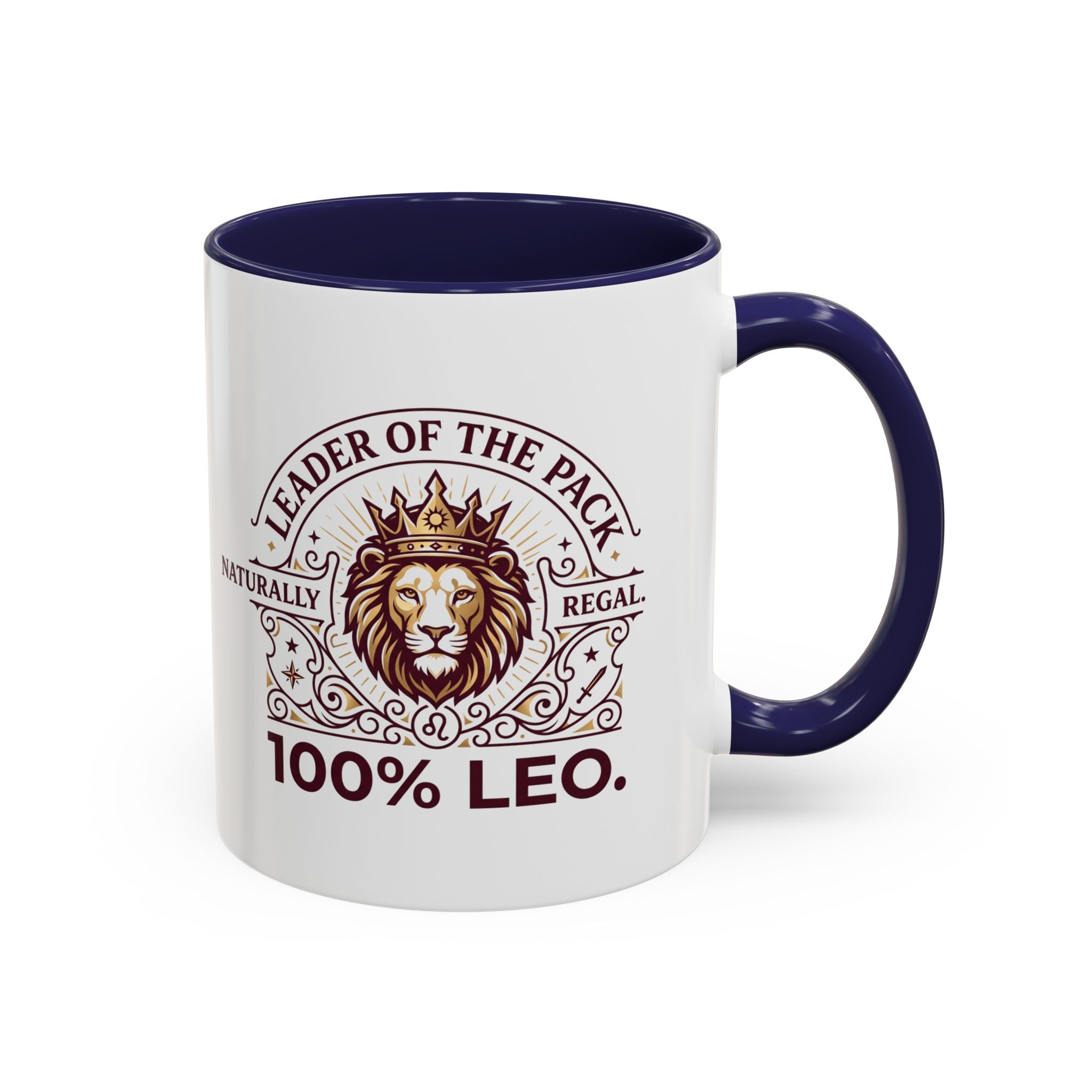Leo Coffee Mug — 'Leader of the Pack' 100% Leo Zodiac Accent Mug