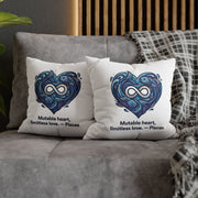 Pisces Infinity Heart Pillowcase — "Mutable heart, limitless love."