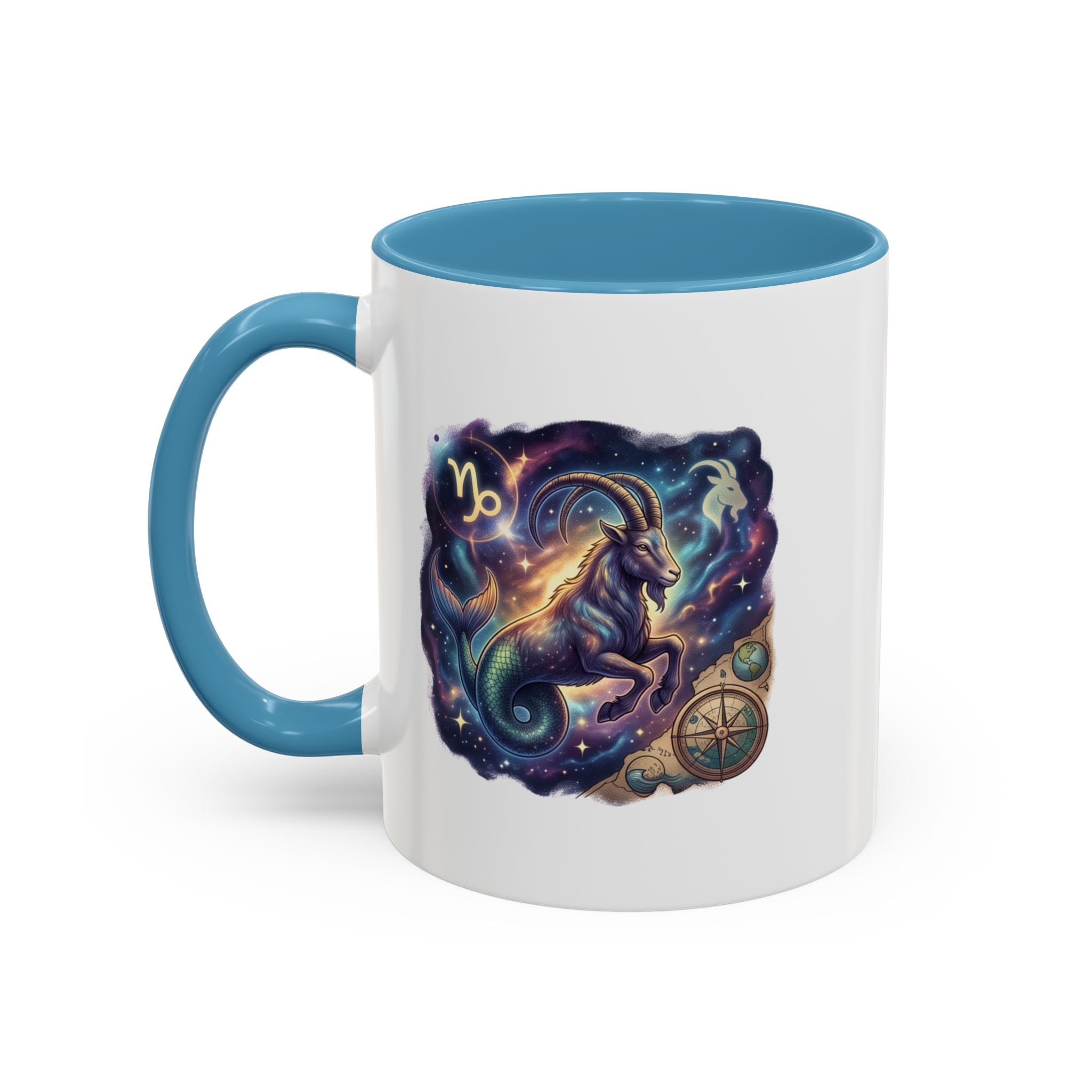 Capricorn Zodiac Coffee Mug — Celestial Goat Astrology Accent Mug