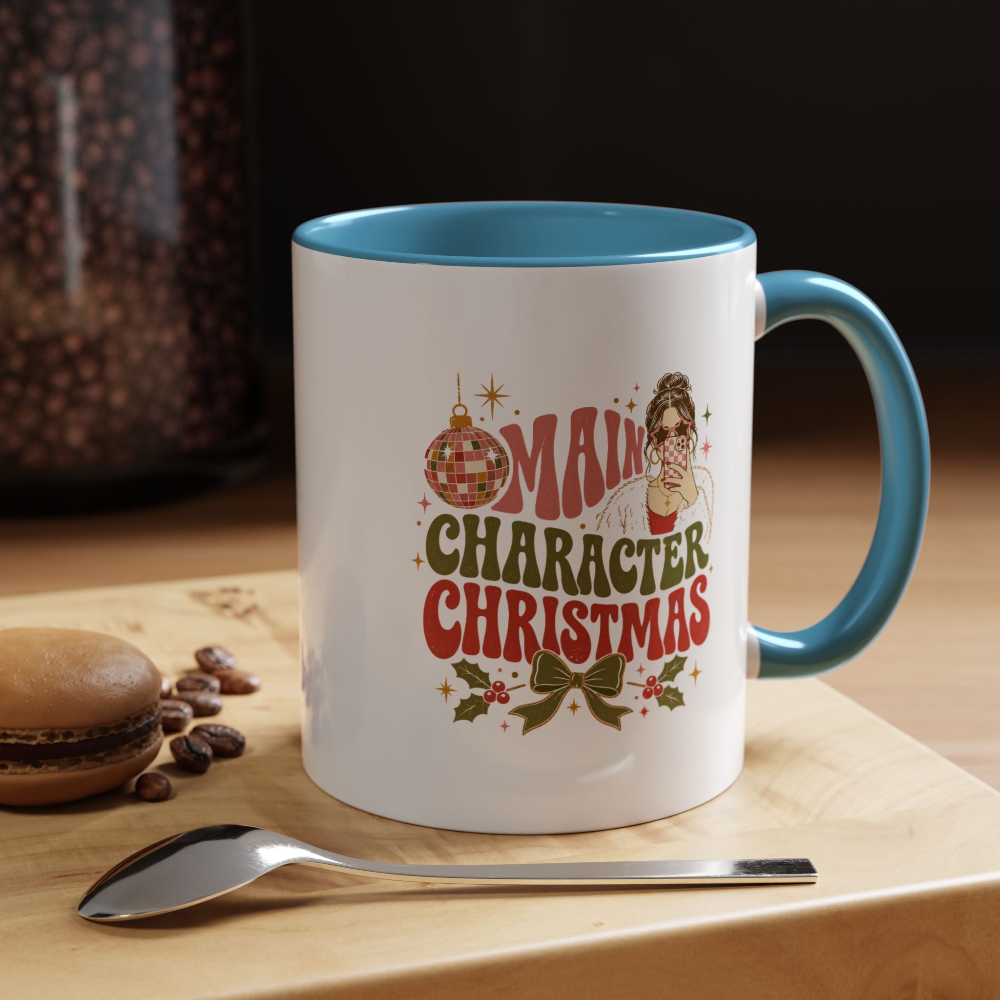 Modern Day Christmas Main Character Christmas Mug — Funny Holiday Coffee Cup
