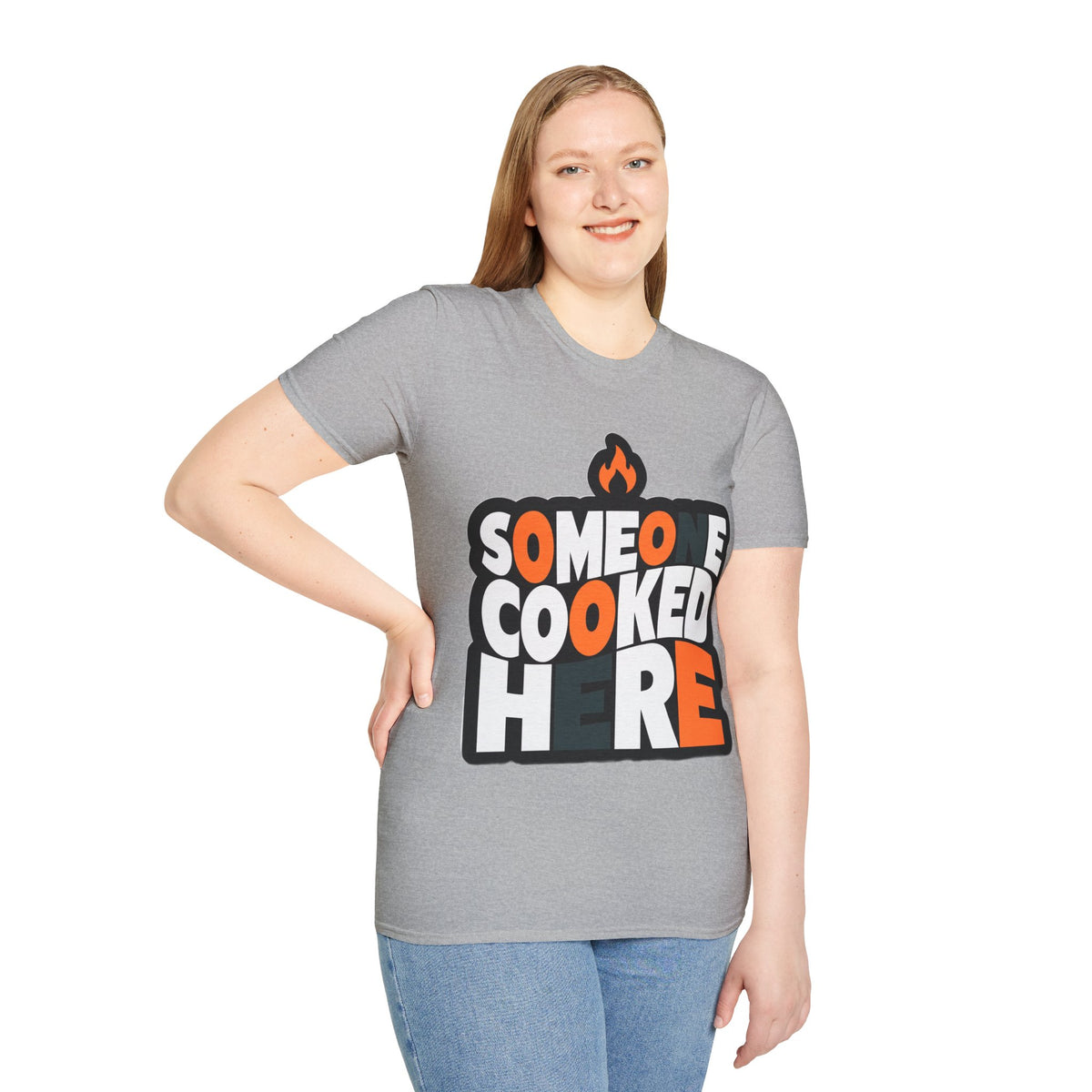 T-Shirt — "Someone Cooked Here" Funny Cooking Graphic Tee - Trending Now - August 2026