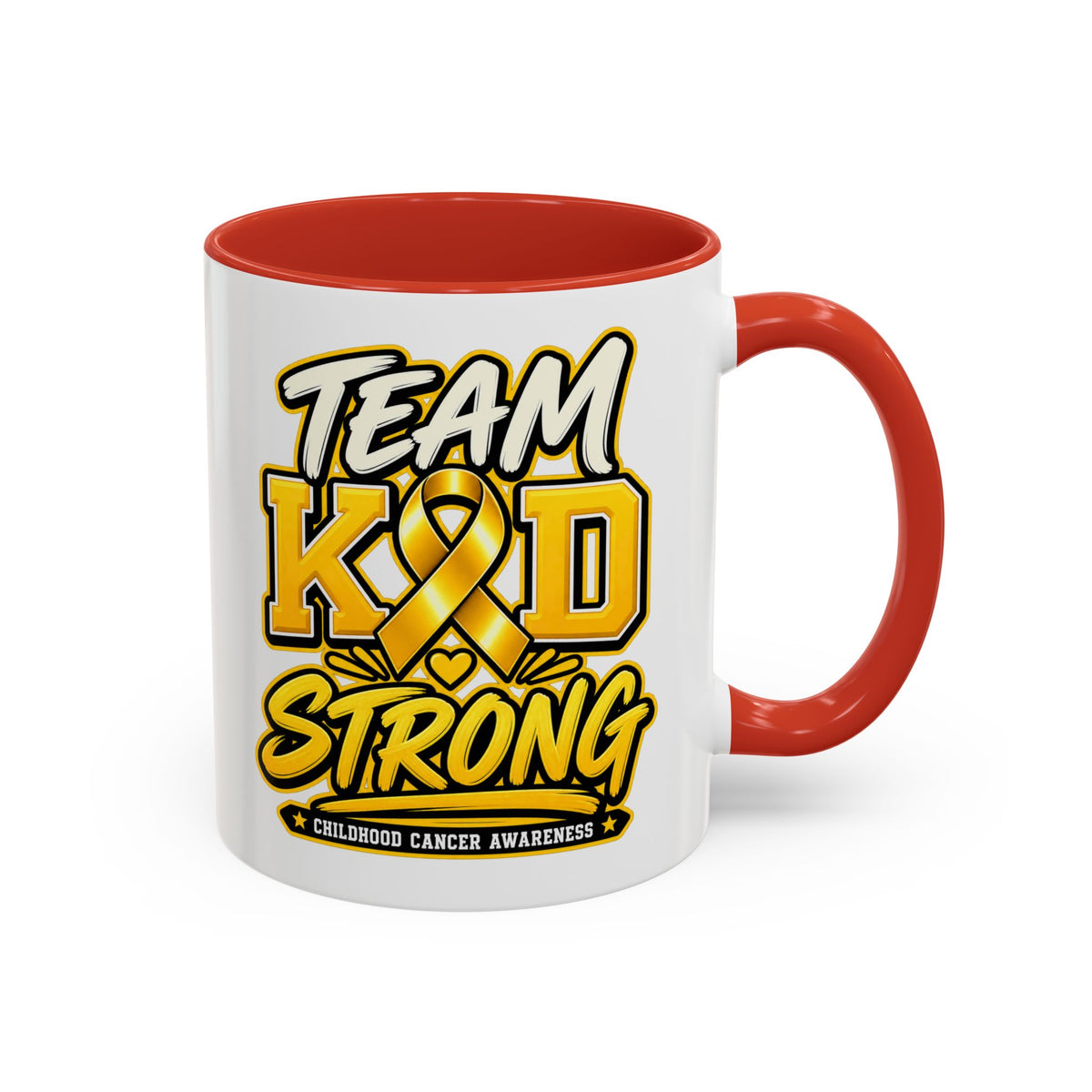 Team KID Strong Childhood Cancer Awareness Coffee Mug