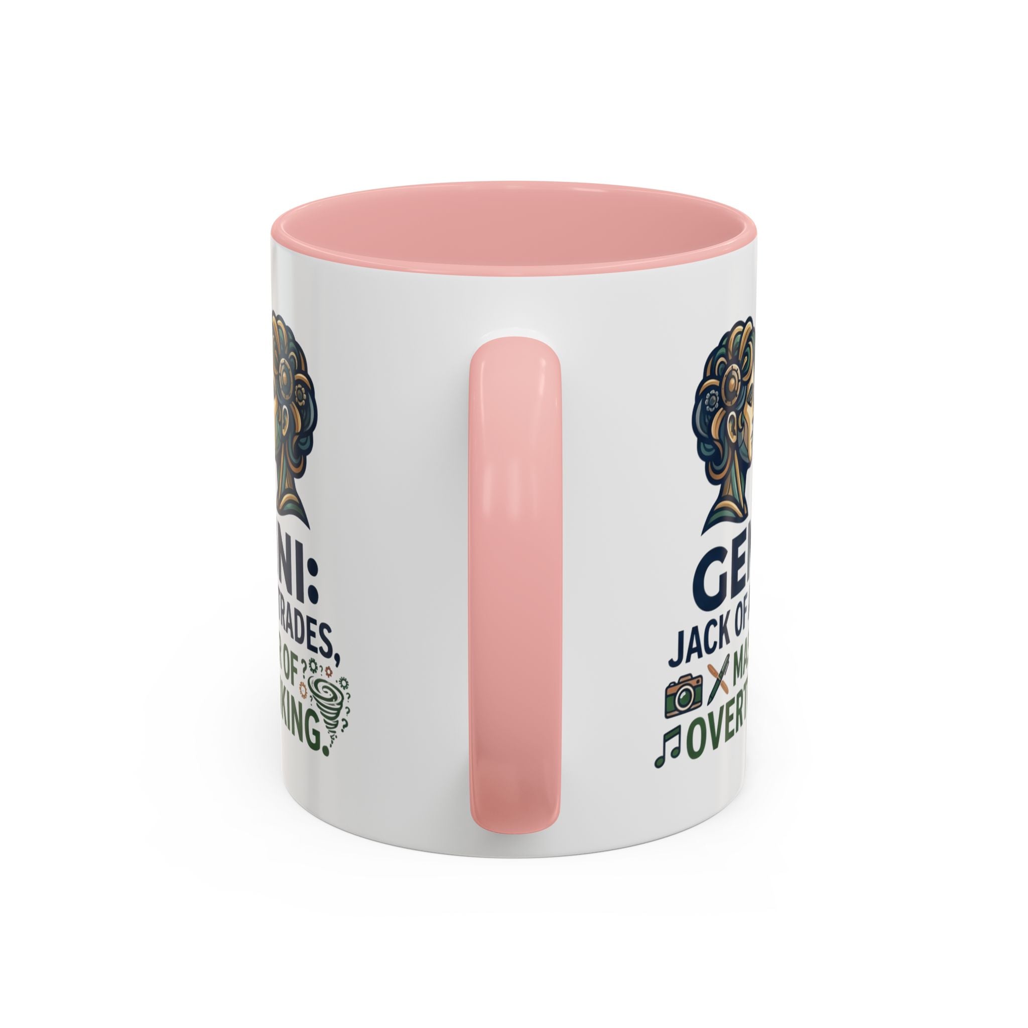 Gemini Coffee Mug – “Jack of All Trades, Master of Overthinking” Zodiac Accent Mug