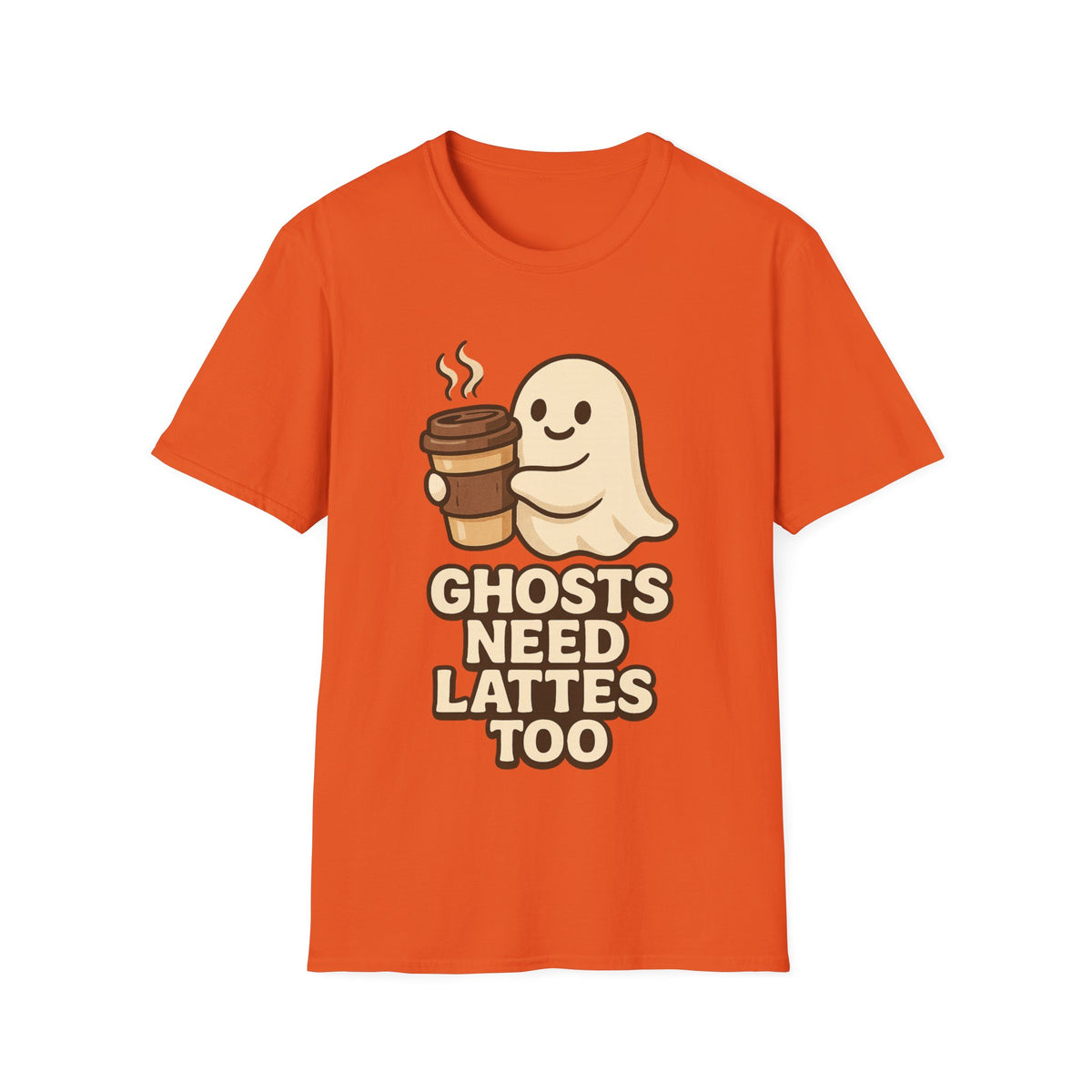 Ghosts Need Lattes Too T-Shirt - Trending Now - August 2026