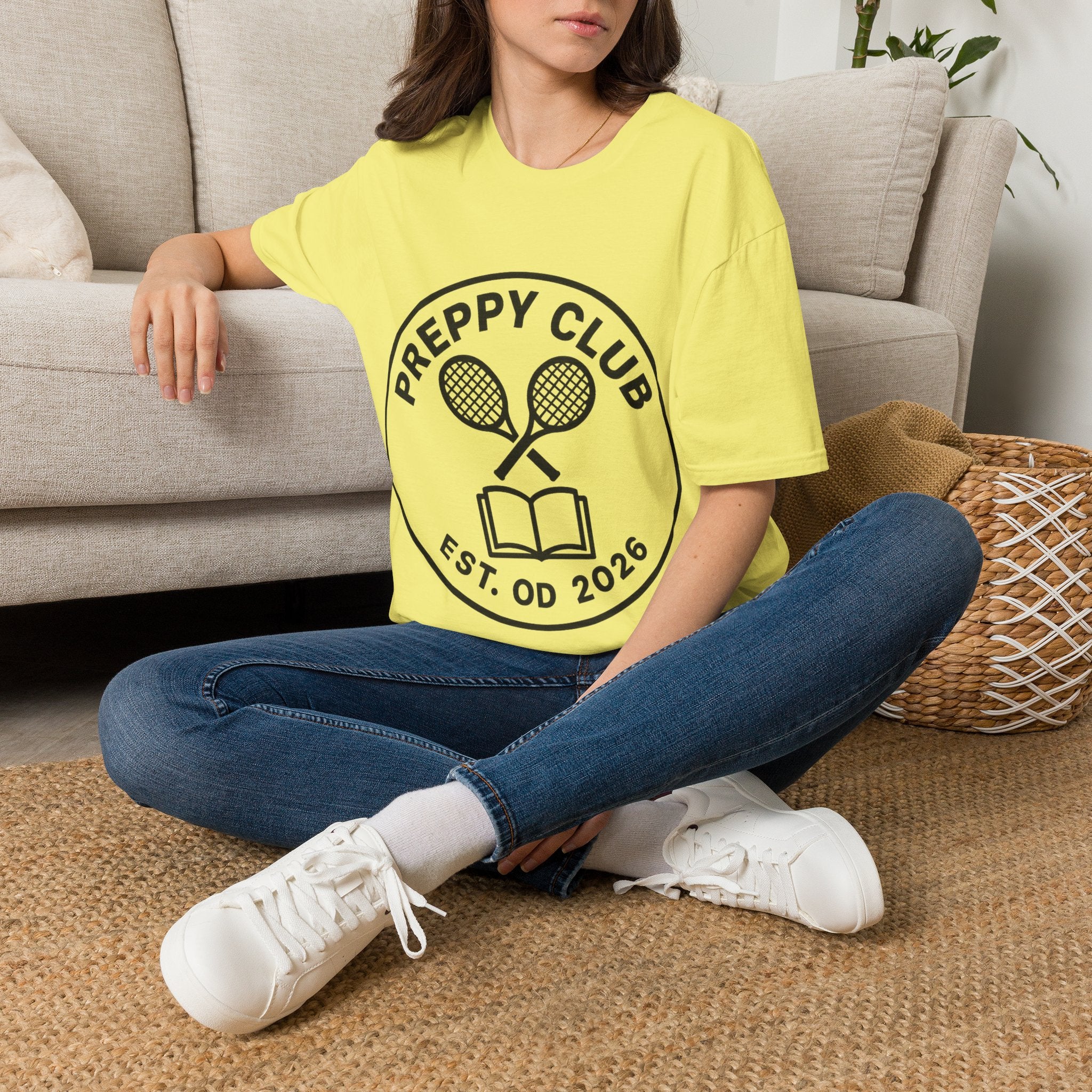 Preppy Club Tennis T‑Shirt — 'Preppy Club' Logo Tee (Est. 2026) - Trending Now - August 2026 Trends - Everyday Sporty T-shirt