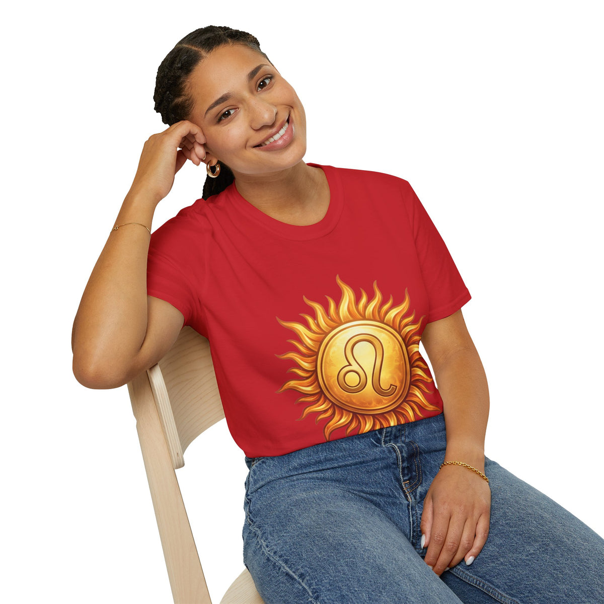 Leo Sun T‑Shirt — Zodiac Sunburst Graphic Tee