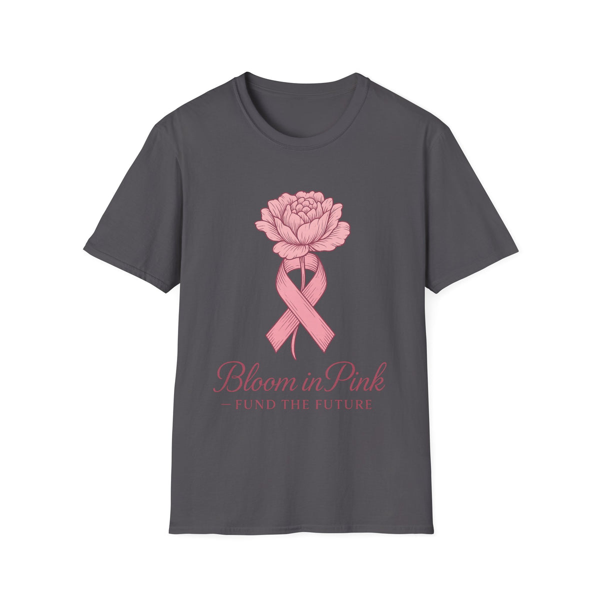 Bloom In Pink Ribbon Rose Graphic Tee, Elegant Breast Cancer Awareness T-Shirt - Trending Now - September 2026