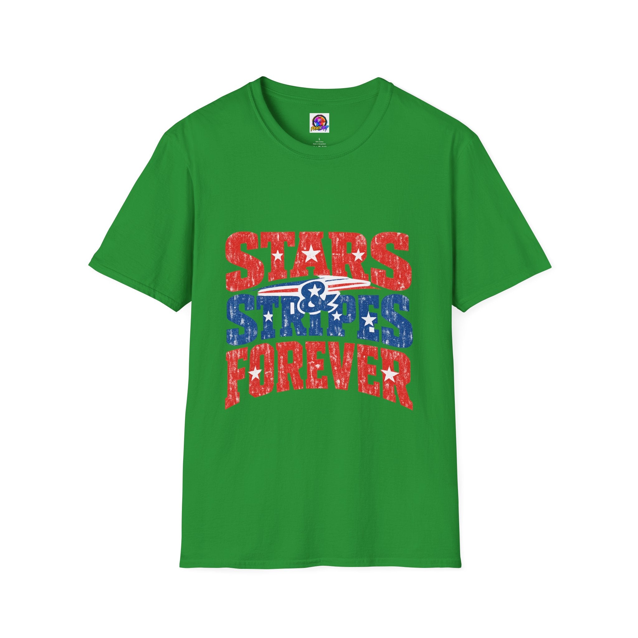 USA Stars & Stripes Forever T-Shirt — Patriotic Red White Blue Graphic Tee