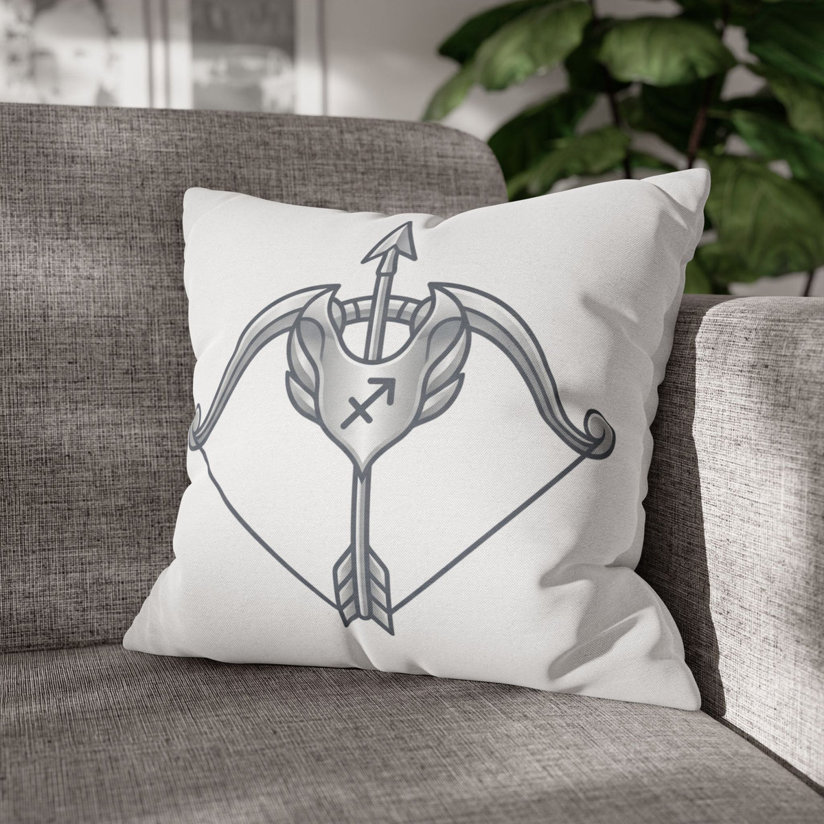 Sagittarius Bow Zodiac Pillowcase — Astrology Throw Pillow Cover