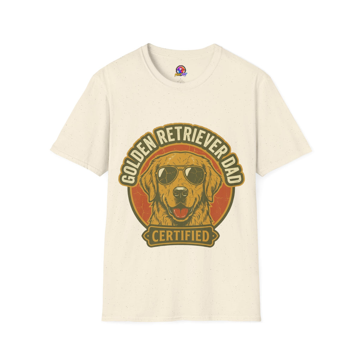 Golden Retriever Dad T-Shirt — Certified Retro Dog Dad Tee