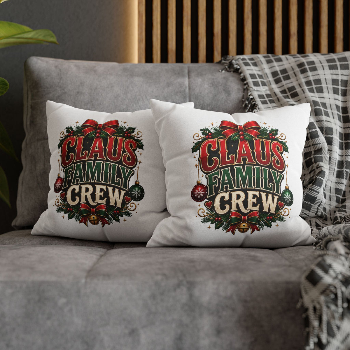 Christmas Claus Family Crew Christmas Pillowcase