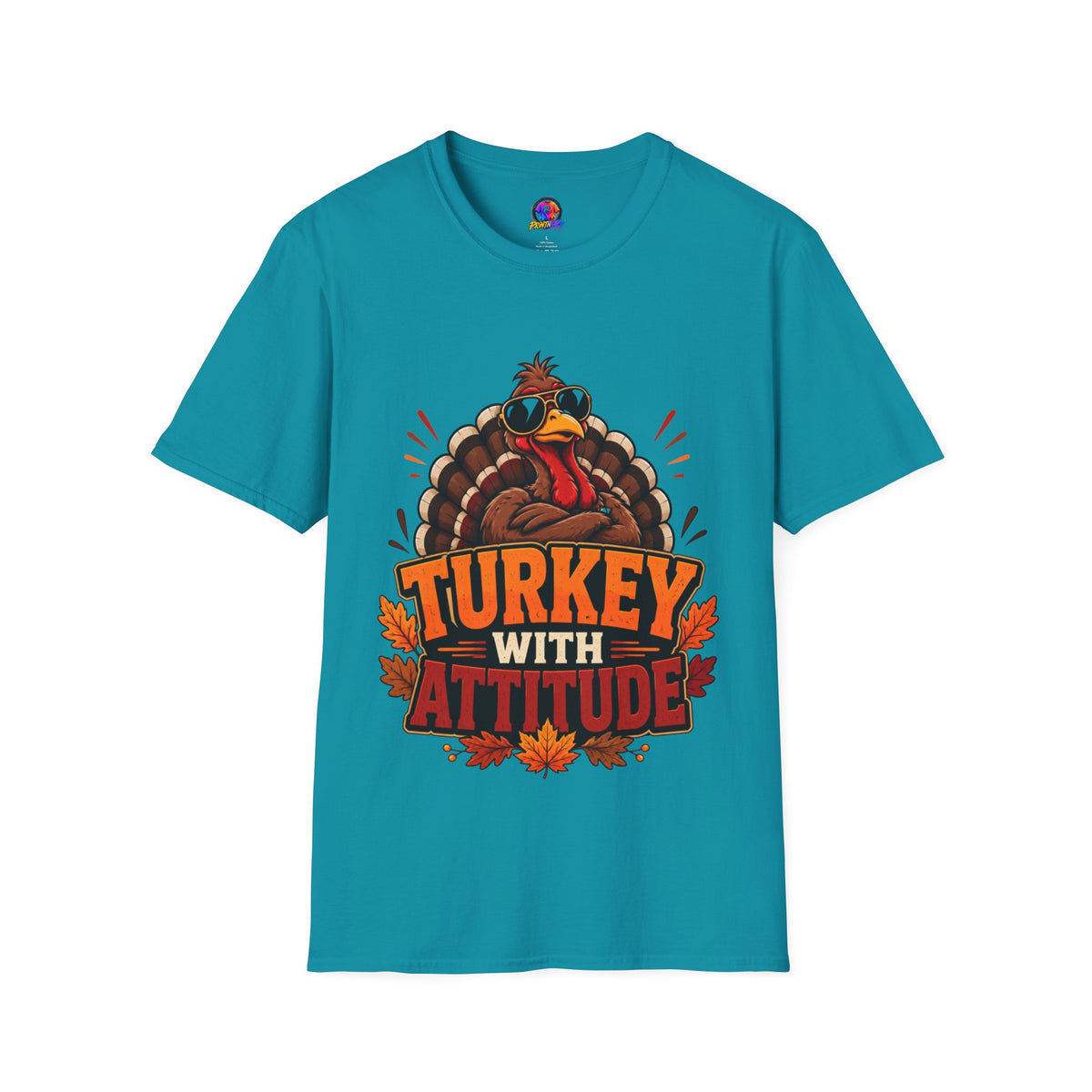 Thanksgiving T-Shirt Turkey With Attitude T-Shirt — Funny Thanksgiving Turkey Graphic Tee