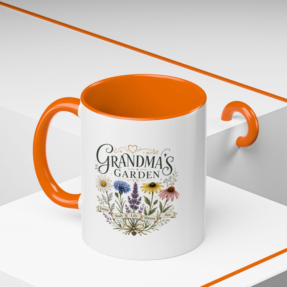 Milo Bailey Dog Dad Mom Grandma's Garden Floral Coffee Mug – Personalized  Accent Mug